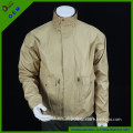 High density microfiber YKK zipper-up men's jacket